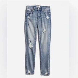 NEW Cosmic Blue Love Stitch Fix Arianna High Rise Distressed Skinny Jeans 27